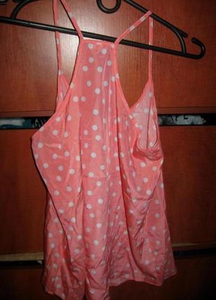 Топ в рожевий горошок3 фото