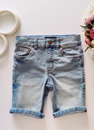 Голубые джинсовые шорты стрейч  артикул: 118551 фото