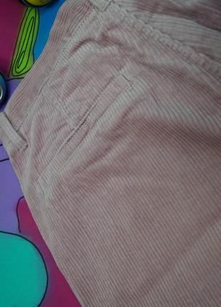 Вельветові шорти запорошено-рожевий колір8 фото