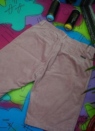 Вельветові шорті запорошене-рожевий колір10 фото
