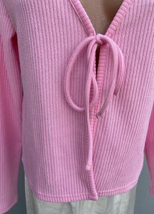 Рожева кофтинка - накидка6 фото