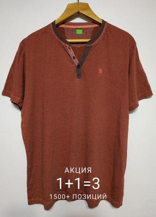 Акция 1+1=3 🔥 xxl 54 идеал футболка мужская бордовая zxc