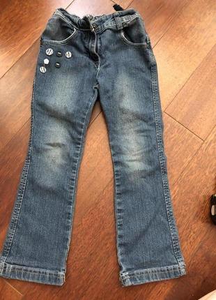 Модные синие джинсы next на рост 116 см