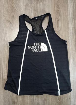 Майка женская спортивная беговая the north face размер м черная биг лого