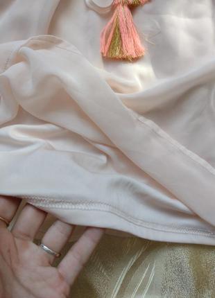 Ніжна персикова сукня на бретелях, розмір 343 фото