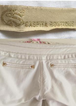 Літні білі штани штани джинси узкачи вузькі прямі на стегнах4 фото
