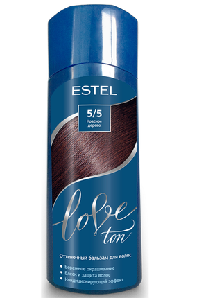 Відтіночний бальзам для волосся estel love ton #5/5 червоне дерево