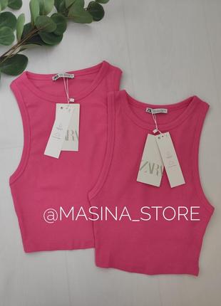 Нові топи в рубчик zara