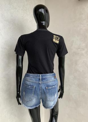 Silvian heach итальянские джинсовые рванные шорты8 фото