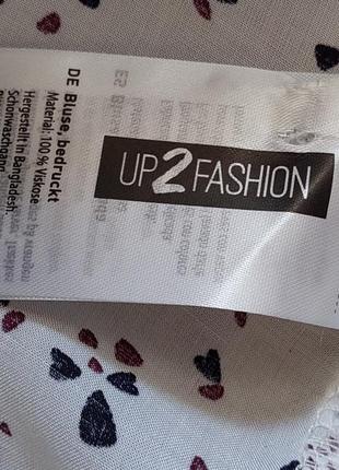 Біла сорочка в дрібний принт віскоза up2 fashion(розмір 40-42)6 фото