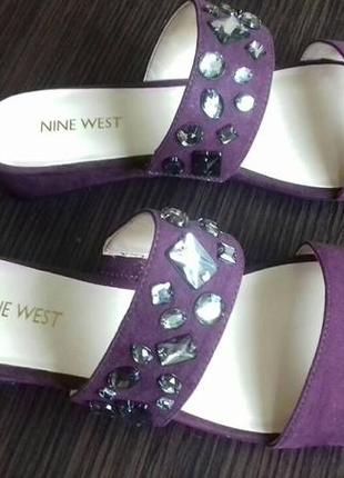 Новые блестящие шлепанцы nine west1 фото