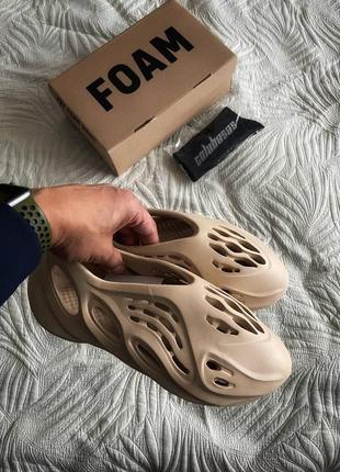Тапочки adidas yeezy foam runner “ochre”8 фото