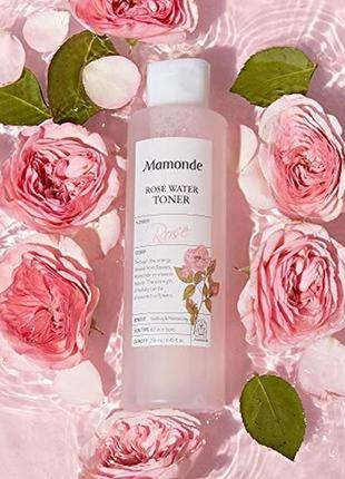 Mamonde rose water toner 150 мл тонер с экстрактом розы1 фото