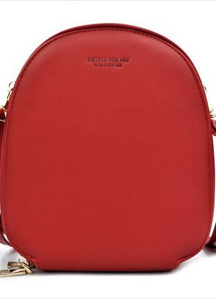 Женская мини сумка цвет красный  bf