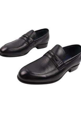 Туфли мужские brooman черные натуральная кожа5 фото