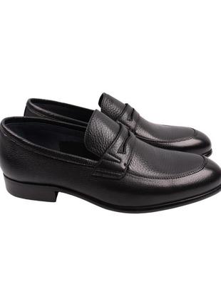 Туфли мужские brooman черные натуральная кожа