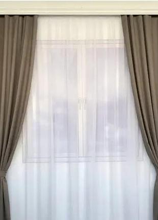 Готовые шторы для кухни спальни квартиры, в комнату зал кухню 200x270 cm (2 шт)