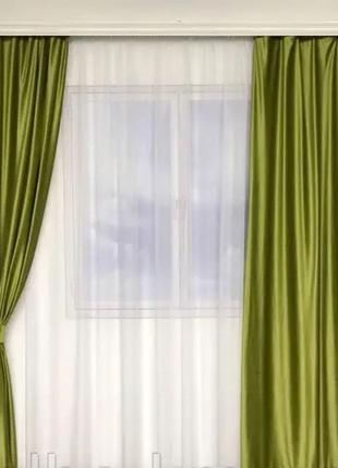 Красиві штори для залу готелю кабінету ресторану, стильні штори в спальню зал з оксамиту