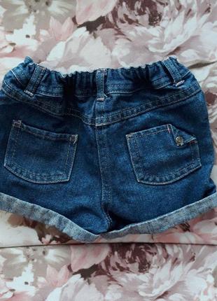 Детский джинсовые шорты на 1,5-2 года2 фото