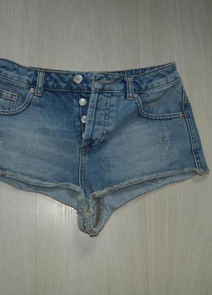 Секси ультракороткі джинсові шорти на кнопках