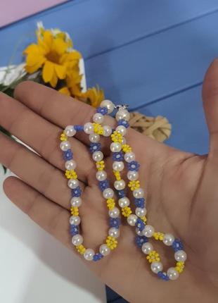 Ожерелье из бисера в украинском стиле