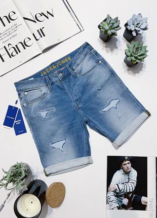 Мужские шорты джинсовые jack & jones шорти джинсові