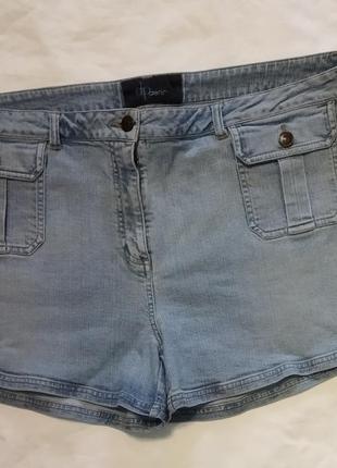Блакитні джинсові шорти по бірці розмір 20