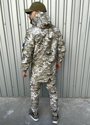 Костюм пиксель. штаны и куртка. ткань военного образца. тактический2 фото