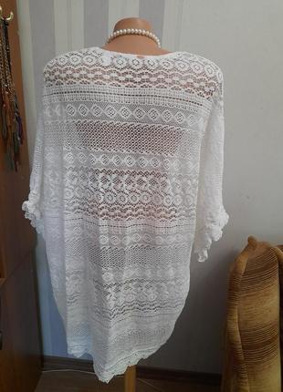 Накідка халат мереживо пляжна мереживна
