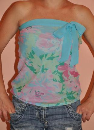 Шикарная легкая блуза из натурального шелка warehouse