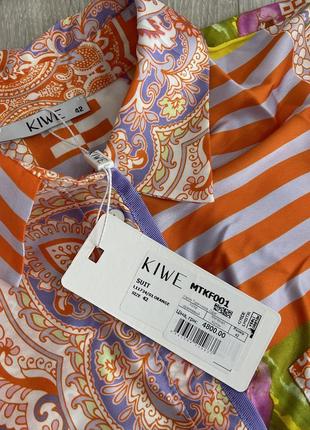 Костюм kiwe новый оригинал летний рубашка штаны 42 италия3 фото