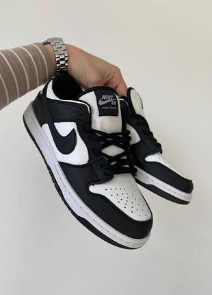 Женские кроссовки nike sb dunk white black