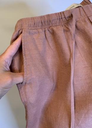 Лляні штани на резинці7 фото