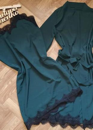 Комплект халат і нічна сорочка4 фото