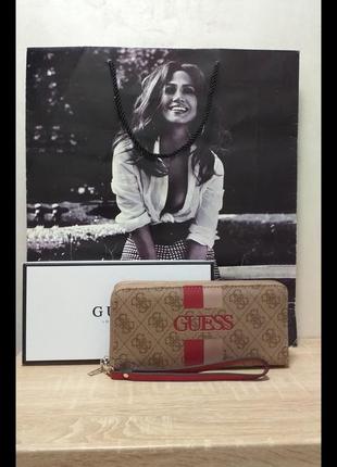Вместительный женский кошелек портмоне guess оригинал4 фото