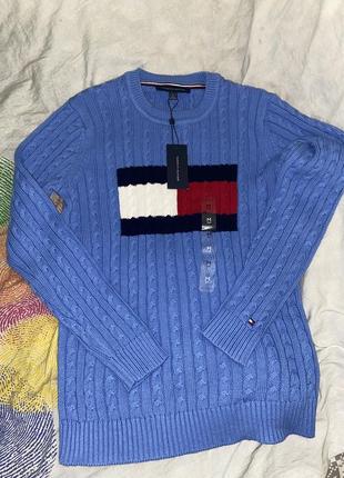 Теплий шикарний унікального кольору жіночий светр tommy hilfiger оригінал