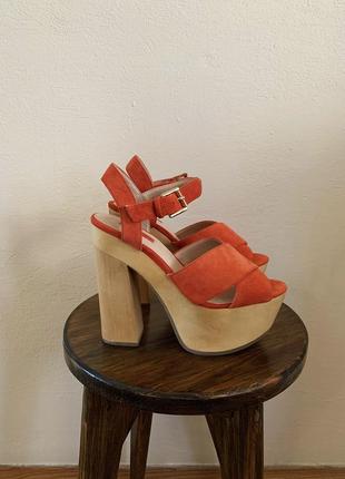 Босоніжки замша, нові