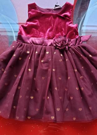 Ошатне пишне святкове плаття 86-92-98см 1.5-2-3г 18-24-36м фатиновое оксамитовий топ