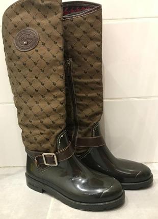 Сапоги tommy hilfiger heritage rain boots upper (made n italy) vintage