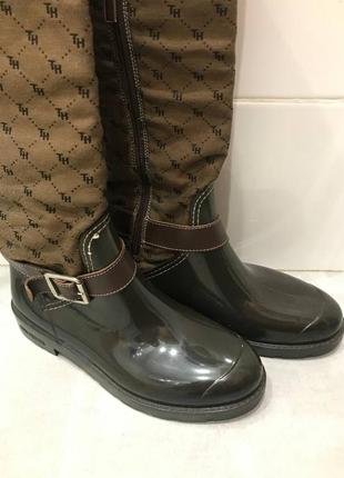 Сапоги tommy hilfiger heritage rain boots upper (made n italy) vintage2 фото