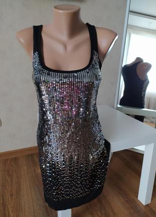 Маєчка сукня туніка з паєтками promod1 фото