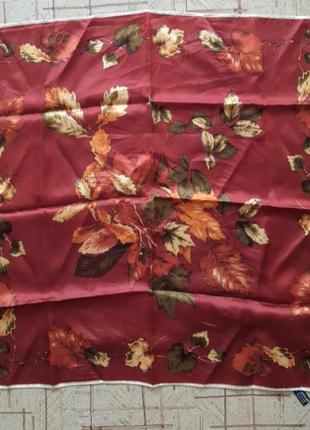 Японский винтажный сатиновый платок, hammura, made in japan2 фото