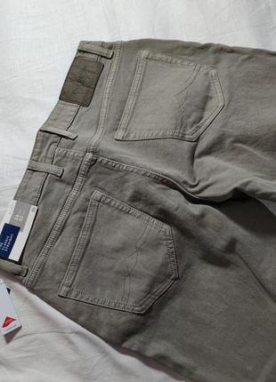 Чоловічі однотонні щільні джинси c&a, розмір m, сіро зелені6 фото