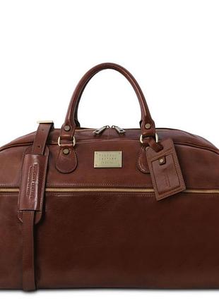 Дорожная кожаная сумка - большой размер tuscany tl141422 voyager