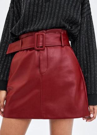 Шкіряна спідниця, спідниця zara