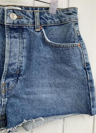 Bershka круті джинсові шорти на високій посадці розмір3 фото