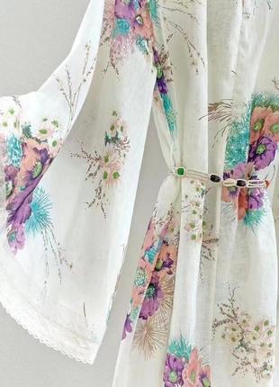 Сукня літня із льону в стилі бохо2 фото