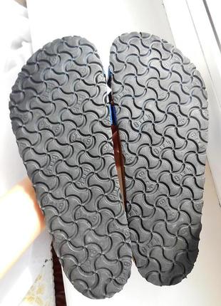 Ортопедичні босоніжки birkenstock шкіряні шльопанці сабо 40р.-26см.3 фото