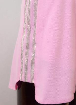 Женские шорты текстильные с лампасами из страз4 фото