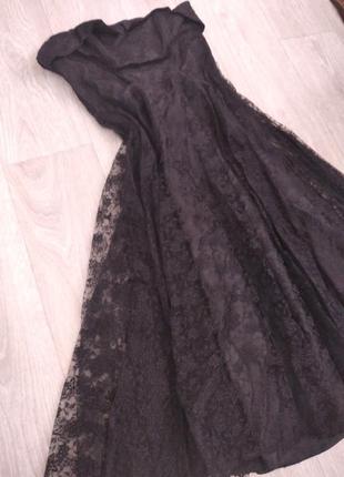 Кружевное платье винтажно в стиле 60х.1 фото